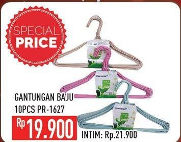 Promo Harga Gantungan Baju PR-1627 per 10 pcs - Hypermart