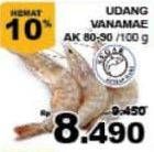 Promo Harga Udang Vanamae AK 80-90 per 100 gr - Giant