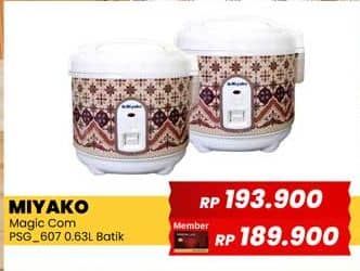 Miyako PSG 607 Batik Rice Cooker  Harga Promo Rp189.900, Promo non member Rp 193.900