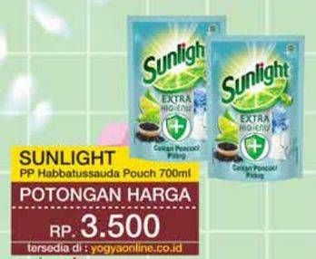 Promo Harga Sunlight Pencuci Piring Higienis Plus With Habbatussauda 700 ml - Yogya