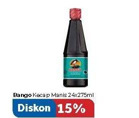 Promo Harga BANGO Kecap Manis per 24 pcs 275 ml - Carrefour