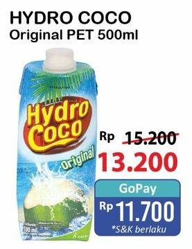 Promo Harga Hydro Coco Minuman Kelapa Original 500 ml - Alfamart