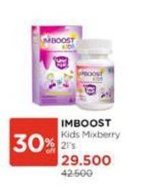 Promo Harga Imboost Kids Vitamin Mixberry 21 pcs - Watsons