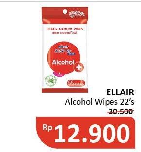 Promo Harga ELLEAIR Alcohol Wipes 22 pcs - Alfamidi