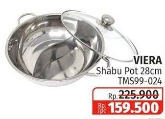 Promo Harga VIERA Shabu-Shabu Pot with Glass Lid  - Lotte Grosir