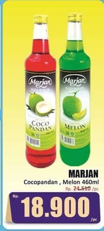 Promo Harga Marjan Syrup Boudoin Cocopandan, Melon 460 ml - Hari Hari