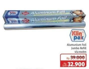 Promo Harga KLINPAK Aluminium Foil 45 Cm X 8 M 1 pcs - Lotte Grosir