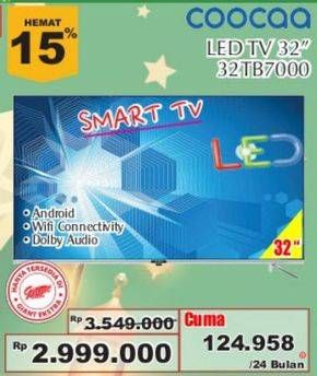 Promo Harga COOCAA 32 TB7000 | Smart TV Android 32"  - Giant