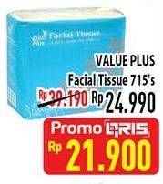 Promo Harga VALUE PLUS Facial Tissue 715 pcs - Hypermart