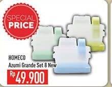 Promo Harga HOMECO Azumi Grande Set 8 New 8 pcs - Hypermart