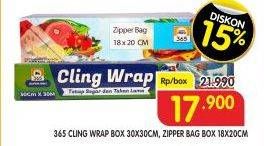 Promo Harga 365 Cling Wrap/Zipper Bags  - Superindo