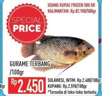 Promo Harga Ikan Gurame per 100 gr - Hypermart