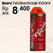 Promo Harga Sosro Teh Botol 1000 ml - Carrefour