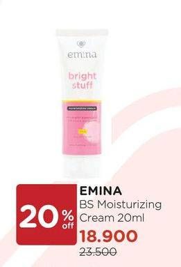 Promo Harga EMINA Bright Stuff Moisturizing Cream 20 ml - Watsons