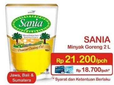 Promo Harga SANIA Minyak Goreng 2 ltr - Indomaret