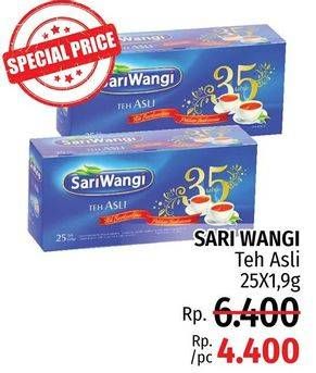 Promo Harga Sariwangi Teh Asli 25 pcs - LotteMart