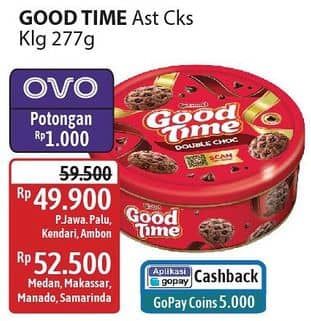 Promo Harga Good Time Chocochips Assorted Cookies Tin 277 gr - Alfamidi