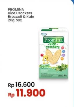 Promo Harga Promina Snack Rice Crackers Broccoli Kale 20 gr - Indomaret