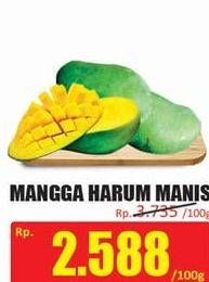 Promo Harga Mangga Harum Manis per 100 gr - Hari Hari