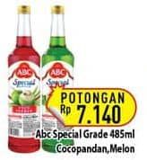 Promo Harga ABC Syrup Special Grade Coco Pandan, Melon 485 ml - Hypermart