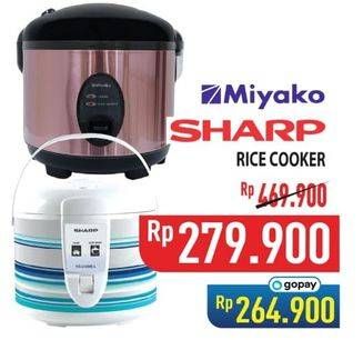 Promo Harga Miyako/Sharp Rice Cooker  - Hypermart