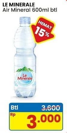 Promo Harga Le Minerale Air Mineral 600 ml - Indomaret