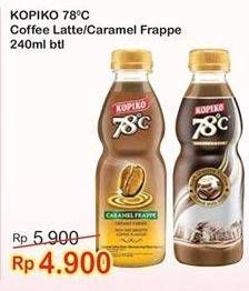 Promo Harga Kopiko 78C Drink Coffee Latte, Caramel Frappe 240 ml - Indomaret