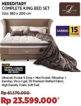 Promo Harga Lady Americana Hereditary Bed Set 180 X 200 Cm  - COURTS