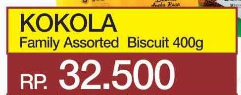 Promo Harga KOKOLA Family Assorted Biscuit 400 gr - Yogya