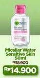 Promo Harga GARNIER Micellar Water Pink 50 ml - Alfamidi