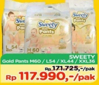 Promo Harga Sweety Gold Pants M60, L54, XL44, XXL36  - TIP TOP