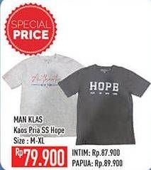 Promo Harga MAN KLAS Kaos Pria S/S M-XL  - Hypermart