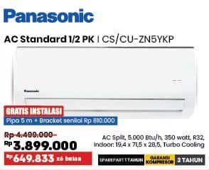 Promo Harga Panasonic CS/CU-ZN5YKP  - COURTS