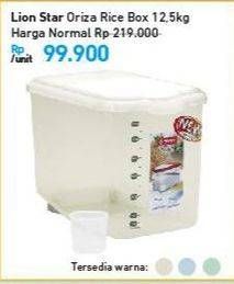Promo Harga LION STAR Oriza Rice Box 12500 gr - Carrefour