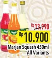 Promo Harga Marjan Syrup Squash All Variants 450 ml - Hypermart