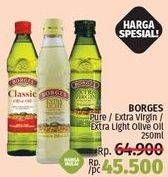 Promo Harga BORGES Olive Oil Extra Virgin, Pure, Extra Light 250 ml - LotteMart