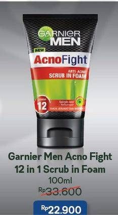 Promo Harga GARNIER MEN Acno Fight Facial Foam 12in1 100 ml - Alfamart