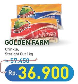 Promo Harga Golden Farm French Fries Crinkle, Straight 1000 gr - Hypermart