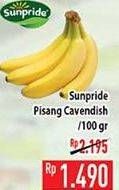 Promo Harga SUNPRIDE Pisang Cavendish per 100 gr - Hypermart