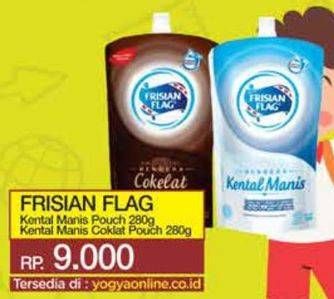 Promo Harga Frisian Flag Susu Kental Manis Cokelat, Putih 280 gr - Yogya