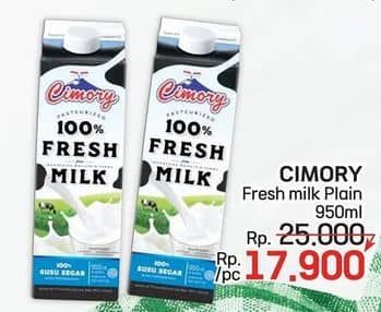 Promo Harga Cimory Fresh Milk Full Cream 950 ml - LotteMart