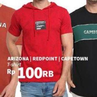 Promo Harga Arizona/Red Point/Capetown T-Shirt  - Carrefour