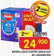 Promo Harga BAYGON Liquid Electric Lavender per 2 box - Superindo