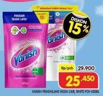 Promo Harga Vanish Penghilang Noda Cair Pink, Putih 425 ml - Superindo