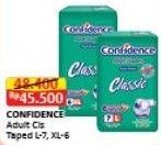 Promo Harga Confidence Adult Diapers Perekat L7, XL6  - Alfamart
