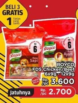 Promo Harga ROYCO Penyedap Rasa Ayam, Sapi 9 gr - LotteMart