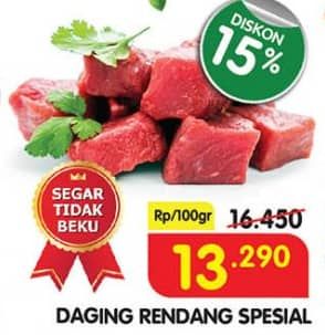 Promo Harga Daging Rendang Sapi Special per 100 gr - Superindo
