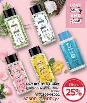 Promo Harga Love Beauty And Planet Shampoo/Conditioner  - Guardian