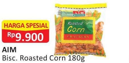 Promo Harga AIM Biskuit Roasted Corn 180 gr - Alfamart