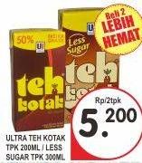 Promo Harga Ultra Teh Kotak per 2 pcs 300 ml - Superindo